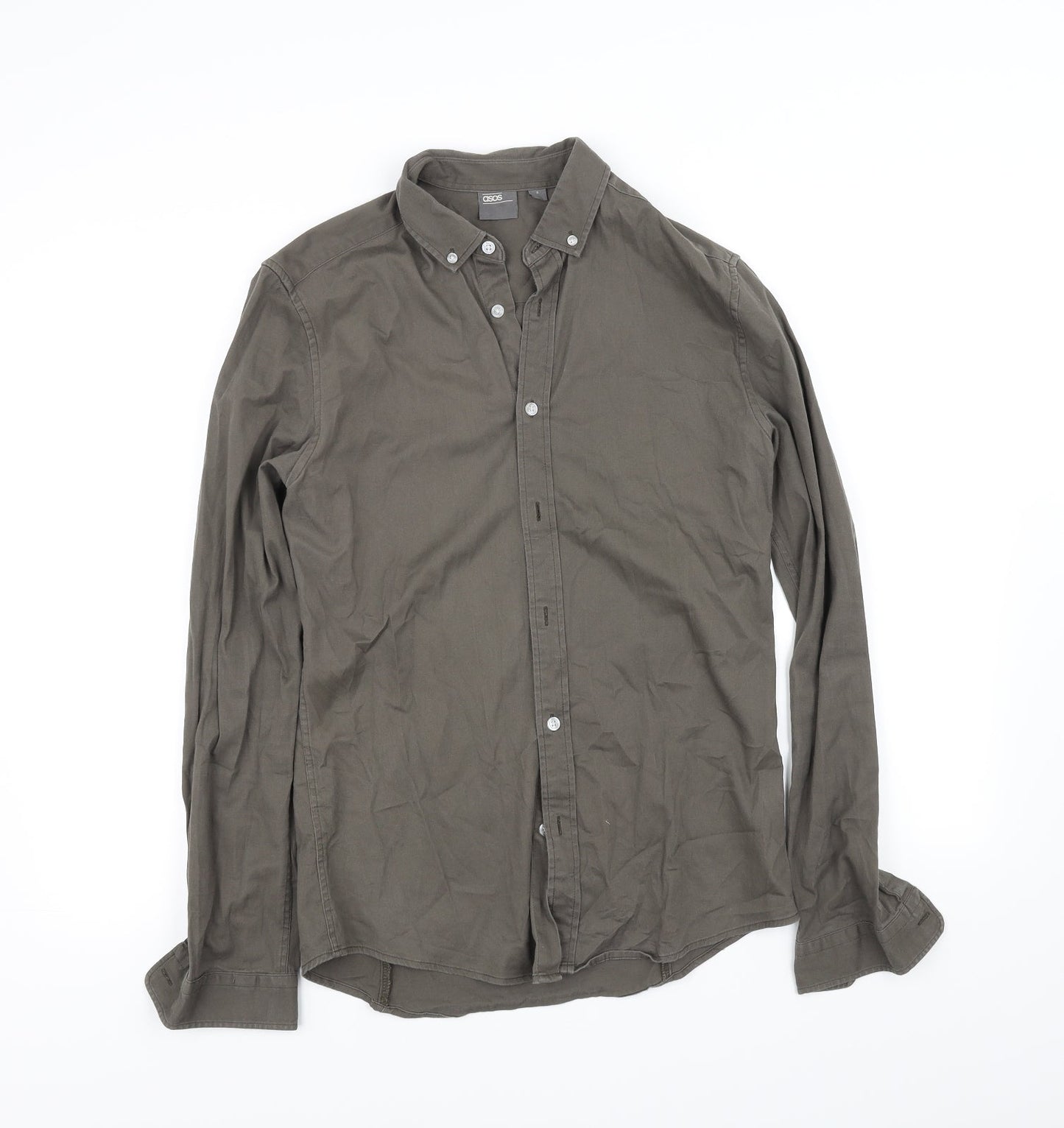 ASOS Mens Grey    Button-Up Size S