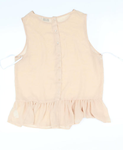 neew look Womens Beige   Basic T-Shirt Size 14