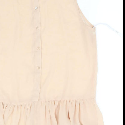 neew look Womens Beige   Basic T-Shirt Size 14