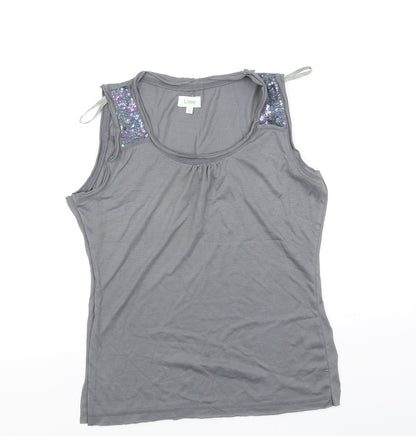 lime Womens Grey   Basic Blouse Size 14