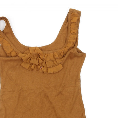 Womens UK Size 14 Atmosphere Orange Basic Blouse