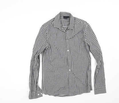 Womens UK Size S ASOS White Basic Button-Up