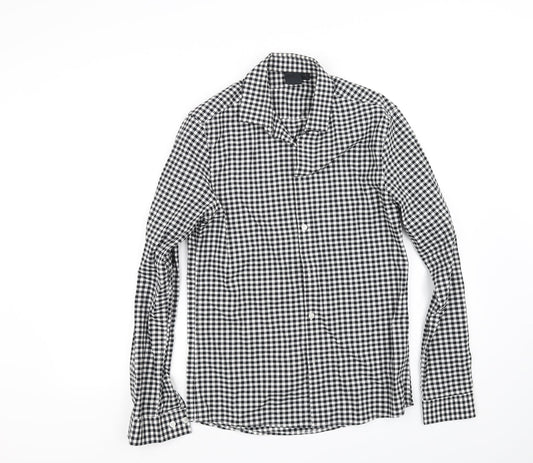 Womens UK Size S ASOS White Basic Button-Up