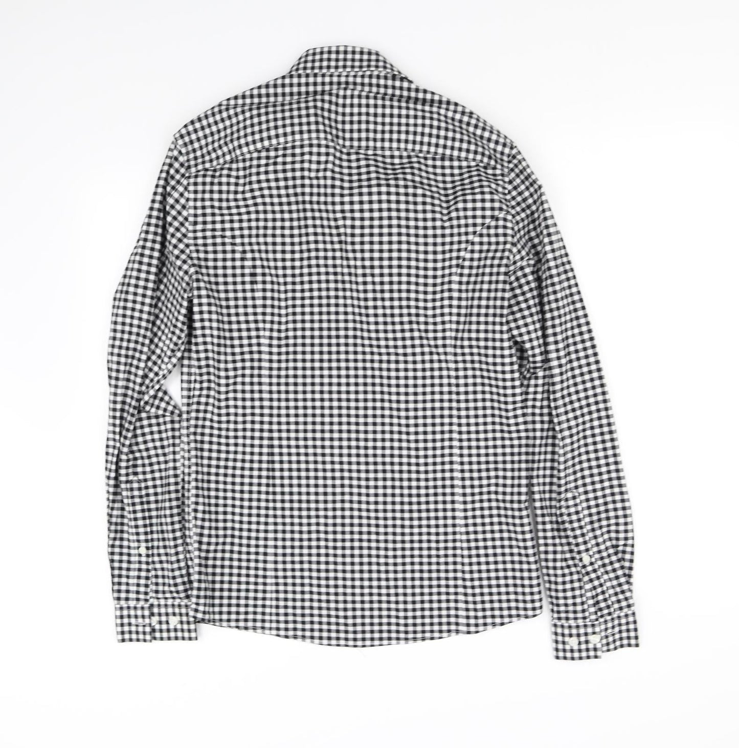 Womens UK Size S ASOS White Basic Button-Up