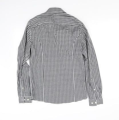 Womens UK Size S ASOS White Basic Button-Up
