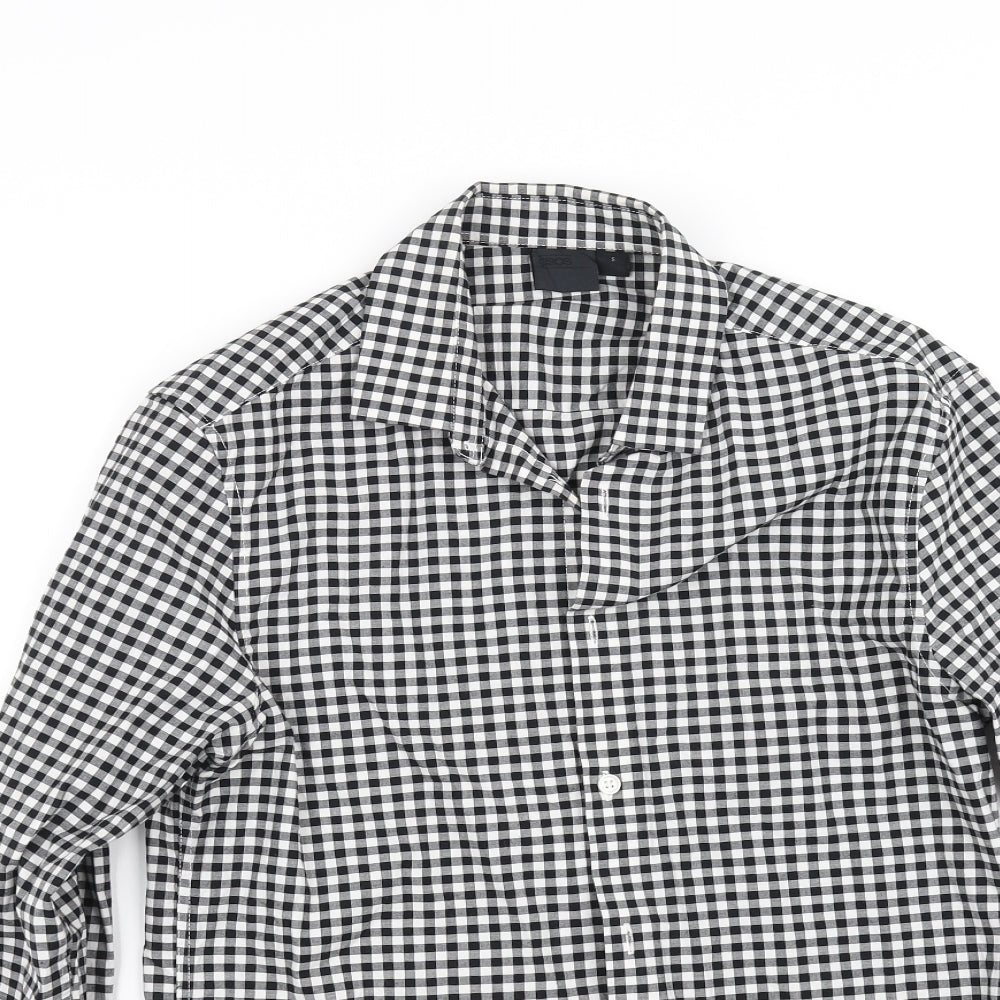 Womens UK Size S ASOS White Basic Button-Up