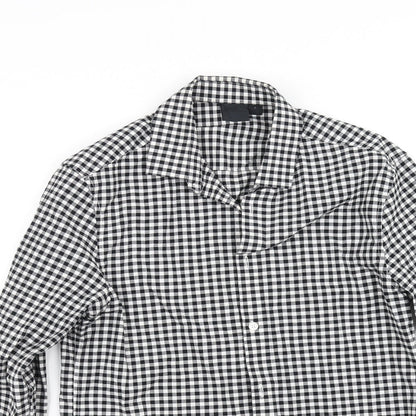 Womens UK Size S ASOS White Basic Button-Up