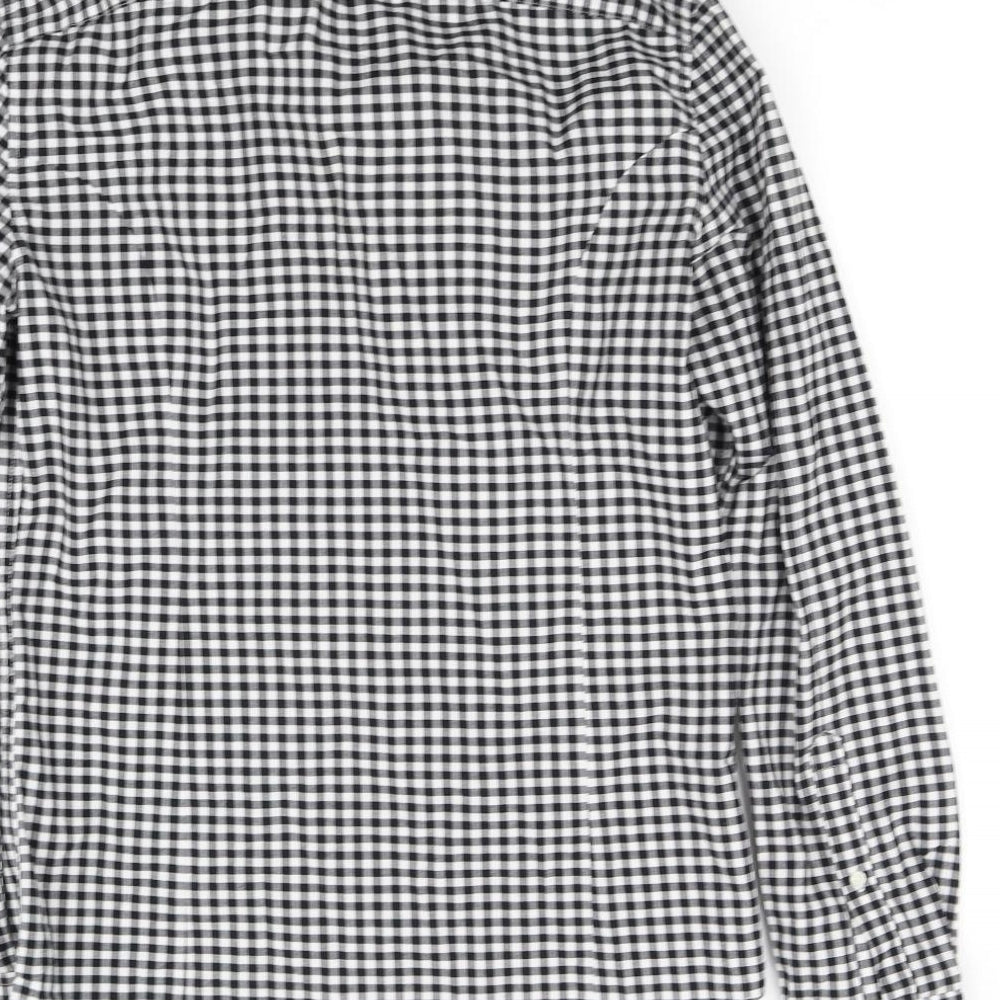 Womens UK Size S ASOS White Basic Button-Up