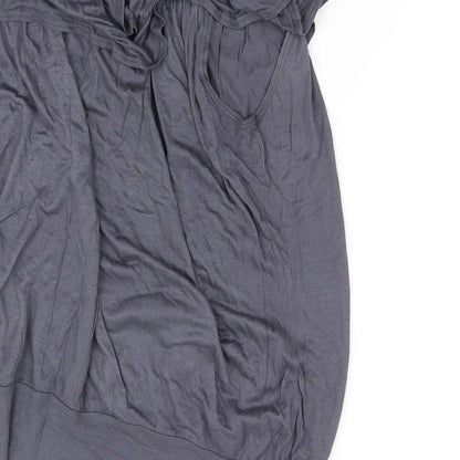 b sharp Womens Grey   Basic Blouse Size M