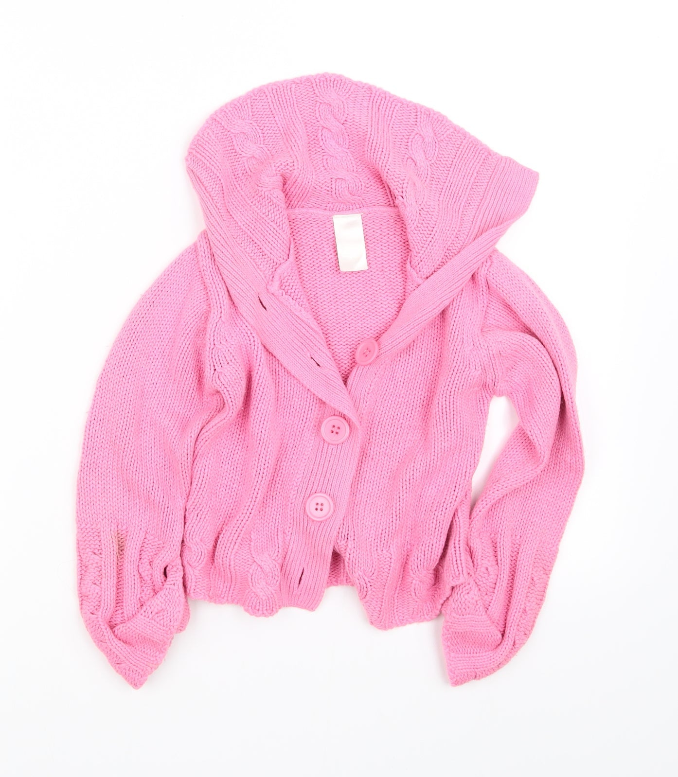 pre worn Girls Pink   Cardigan Jumper Size 4 Years