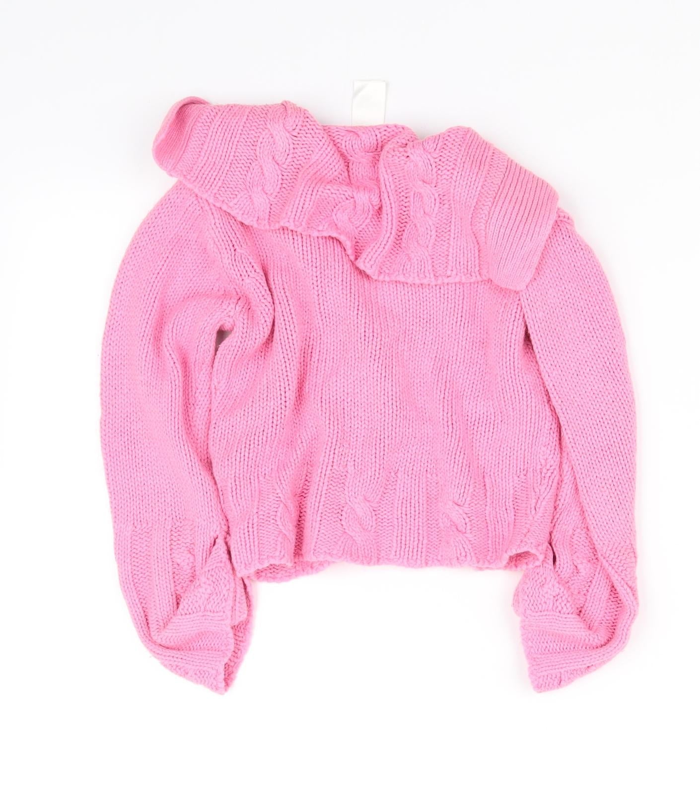 pre worn Girls Pink   Cardigan Jumper Size 4 Years