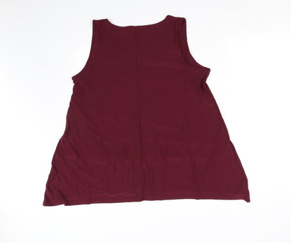 style  Womens Red   Basic Blouse Size L