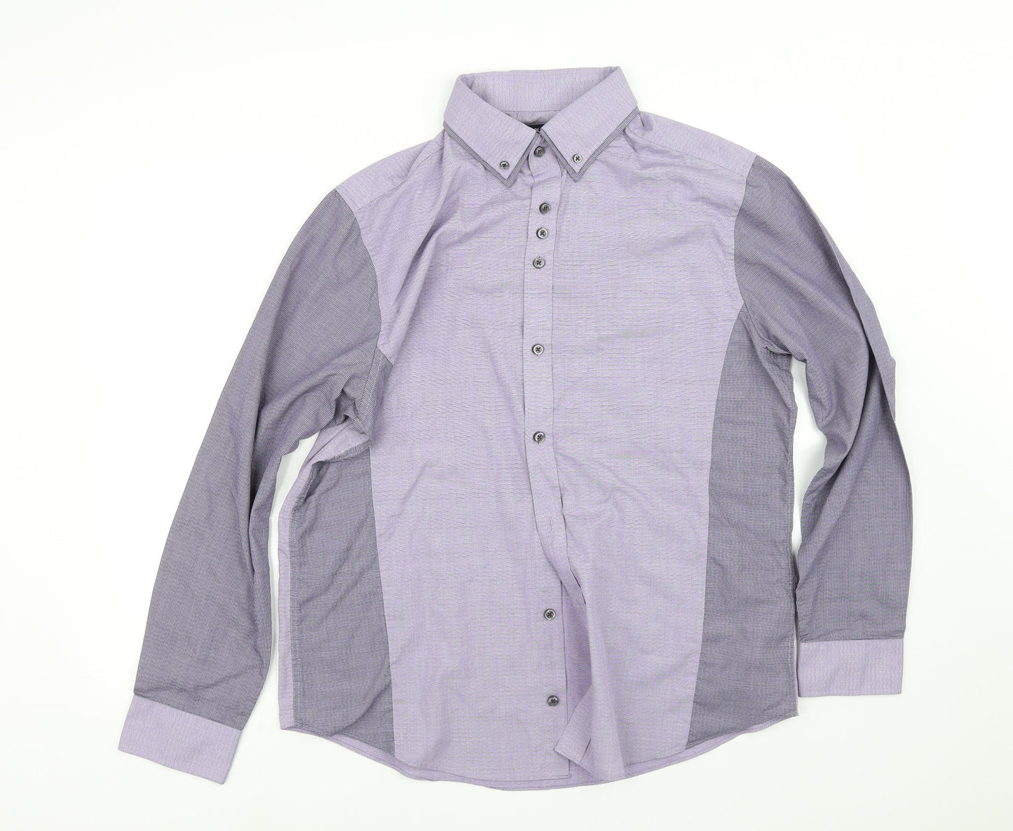 Womens UK Size L pre worn Purple Basic Button-Up