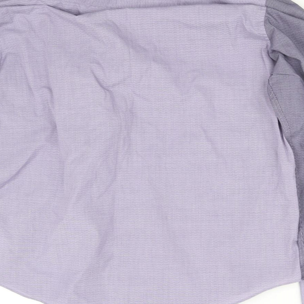 Womens UK Size L pre worn Purple Basic Button-Up