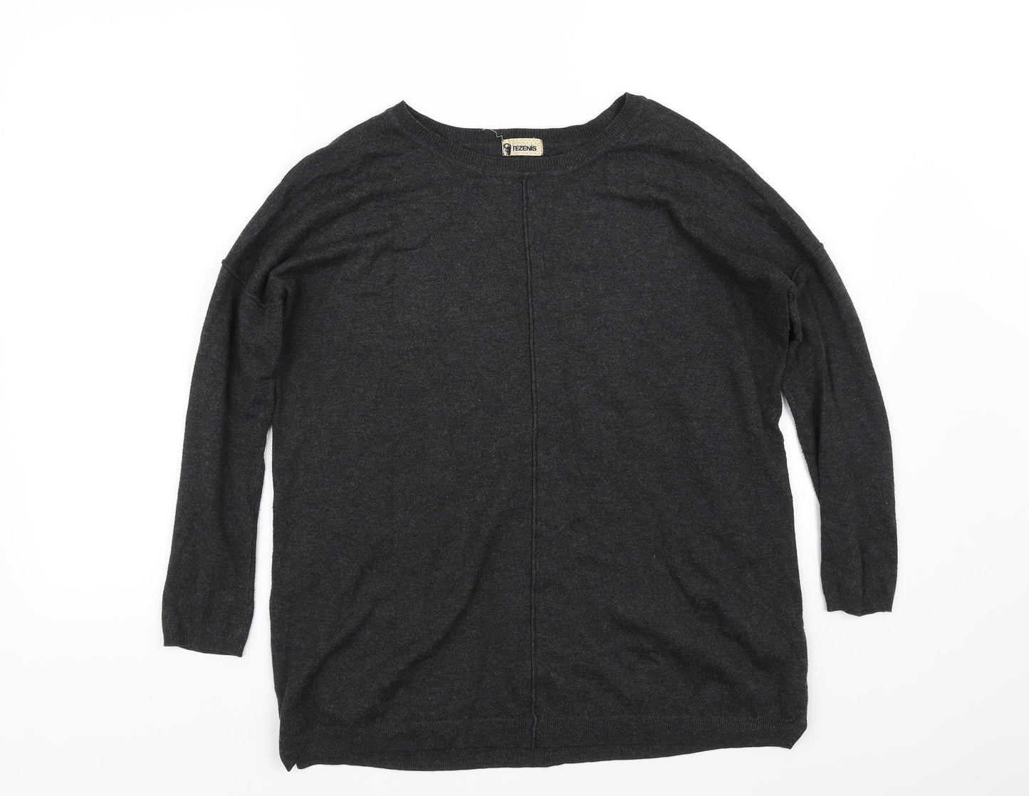 tezense Womens Grey   Pullover Jumper Size L
