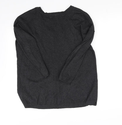 tezense Womens Grey   Pullover Jumper Size L