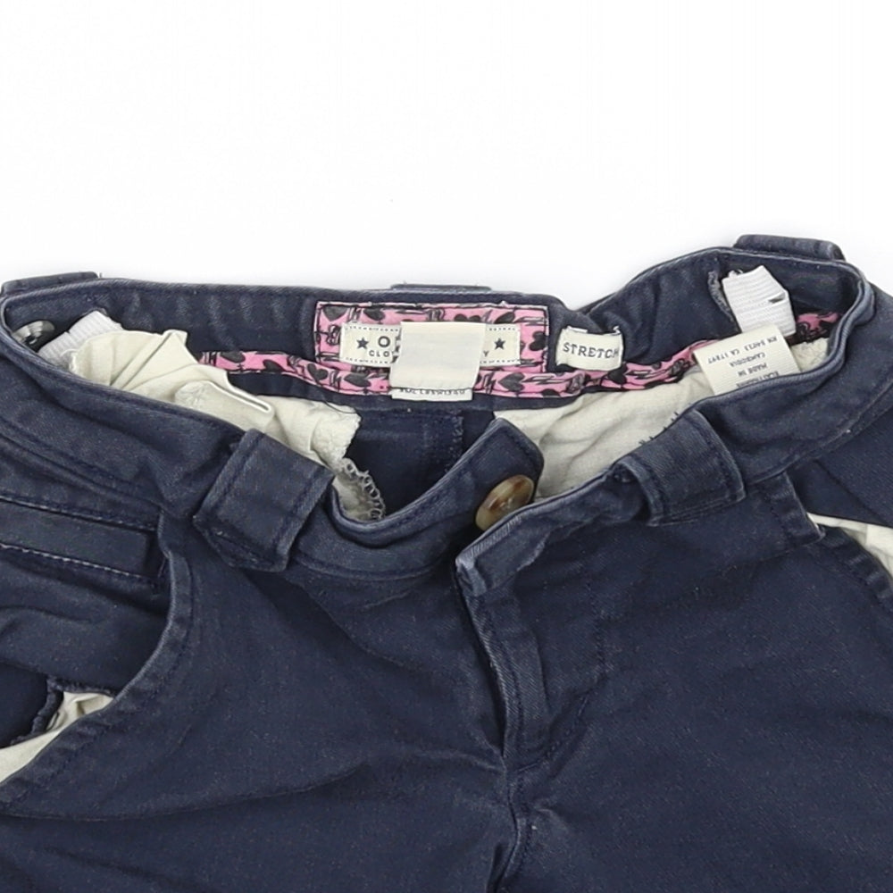 pre worn Girls Blue   Cut-Off Shorts Size 7 Years