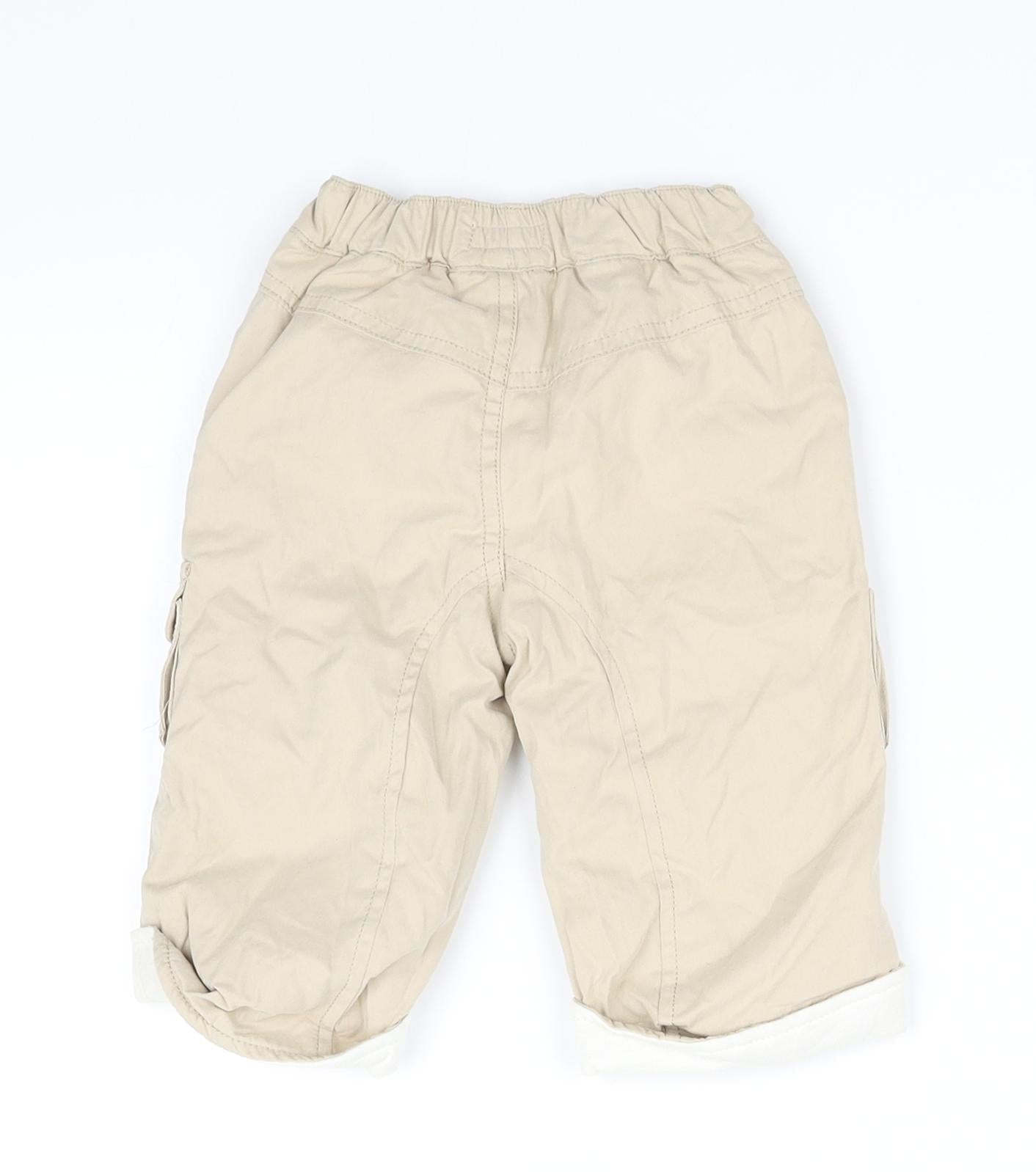 mamas & papas  Beige   Track Pants Trousers Size 3-6 Months