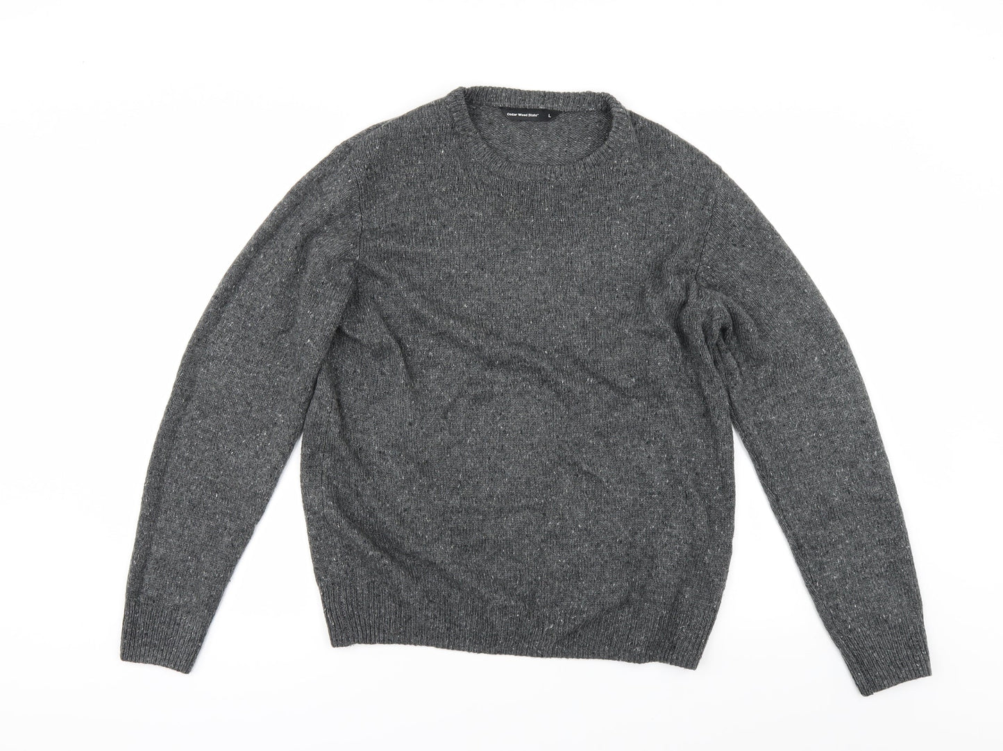 Cedar Wood State Mens Grey   Pullover Jumper Size L