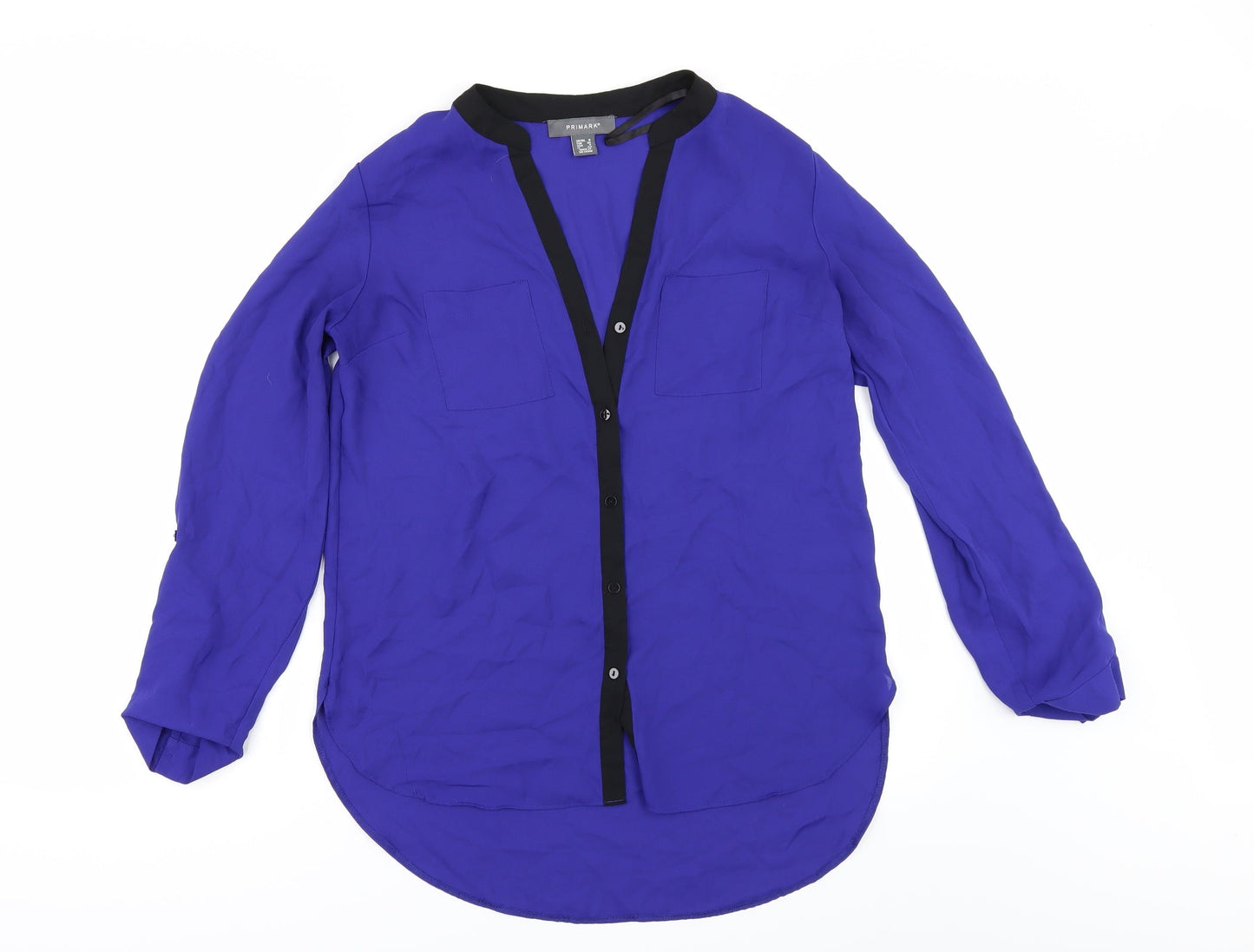 Primark Womens Purple   Basic Button-Up Size 8