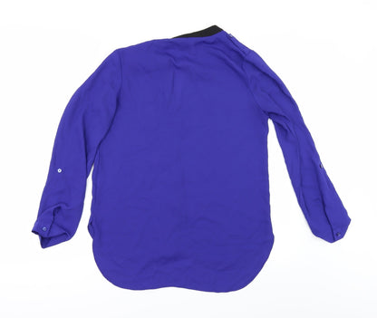 Primark Womens Purple   Basic Button-Up Size 8