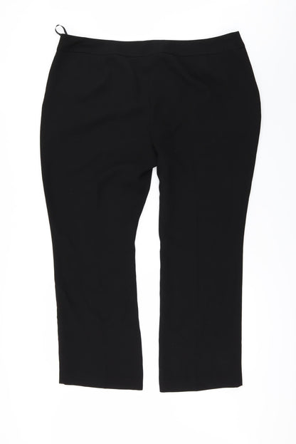 Womens UK Size 20 Papaya Regular Fit  Black Trousers