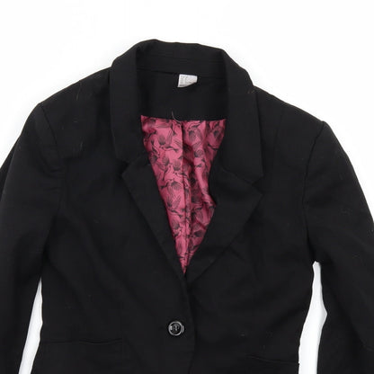 Womens UK Size 4 H&M Black Jacket