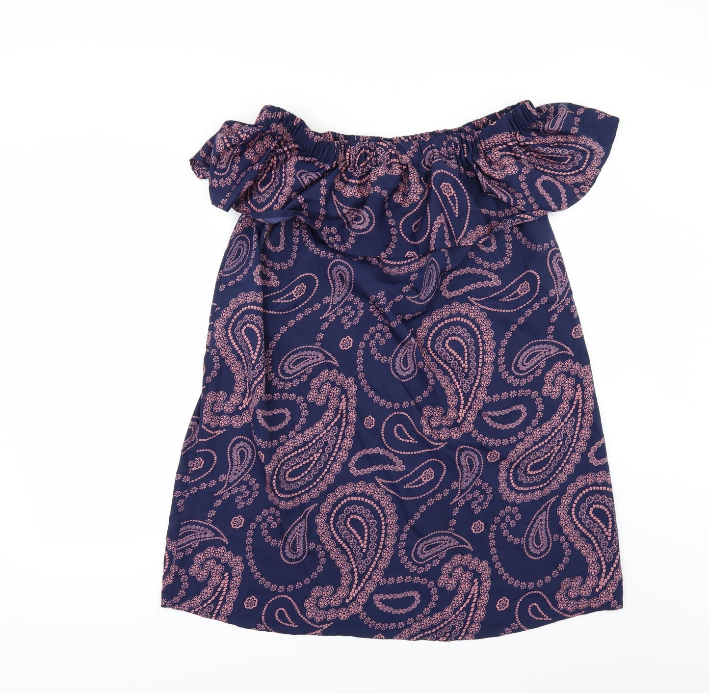 Primark Womens Blue Geometric  Tunic Blouse Size 10