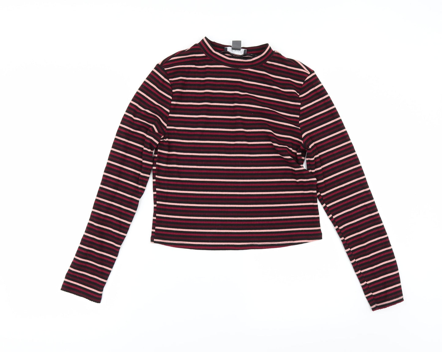 Primark Womens Black Striped  Basic T-Shirt Size M