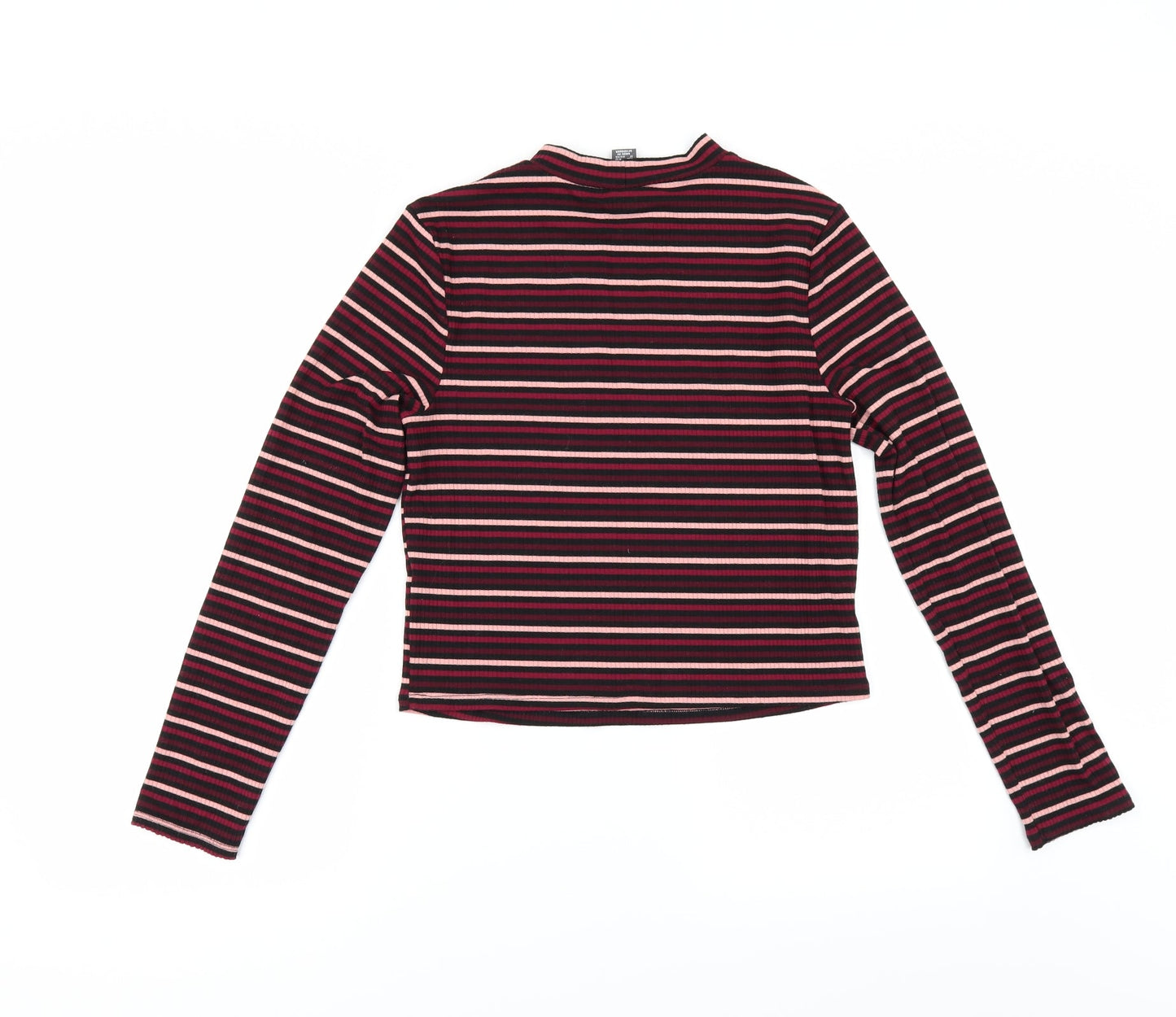 Primark Womens Black Striped  Basic T-Shirt Size M