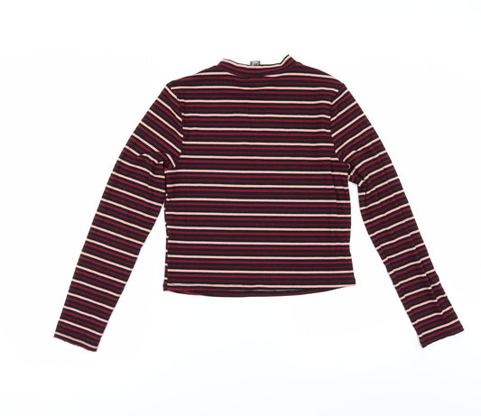 Primark Womens Black Striped  Basic T-Shirt Size M