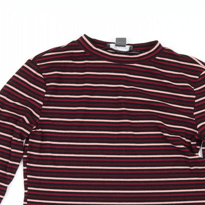 Primark Womens Black Striped  Basic T-Shirt Size M