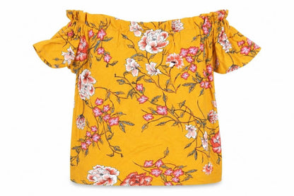 Womens UK Size 10 Primark Yellow Basic Blouse