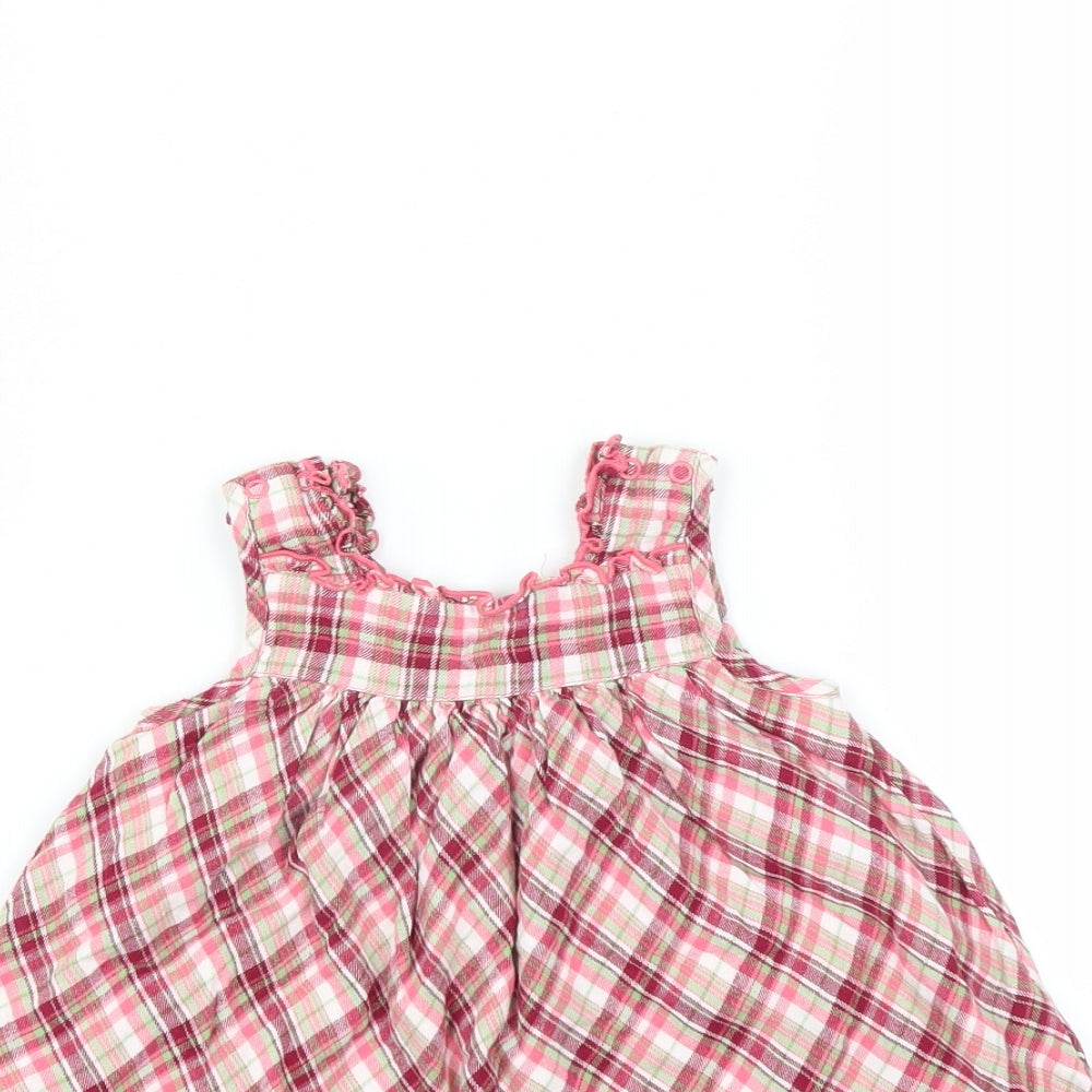 Nutmeg Girls Pink Plaid  Trapeze & Swing  Size 6-9 Months