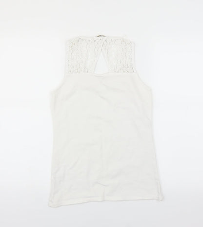 Womens UK Size 14 Sainsburys White Basic T-Shirt