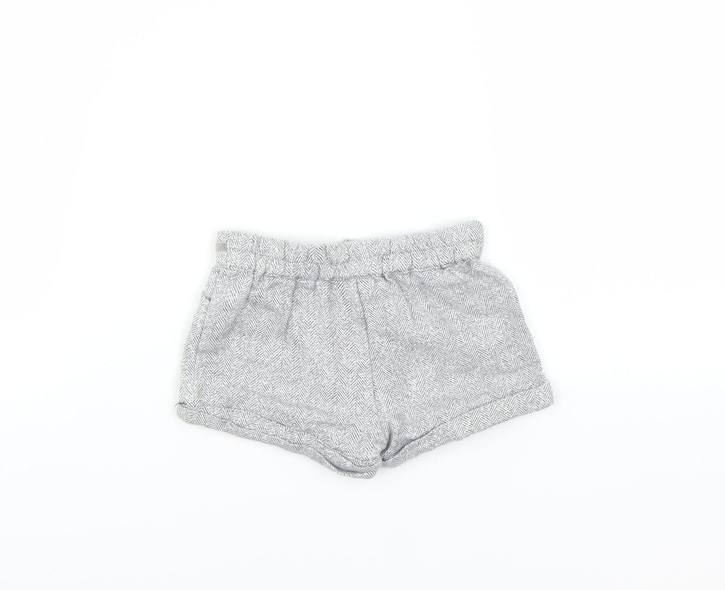 F&F Girls Grey    Trousers Size 0-3 Months  - GLITTERY