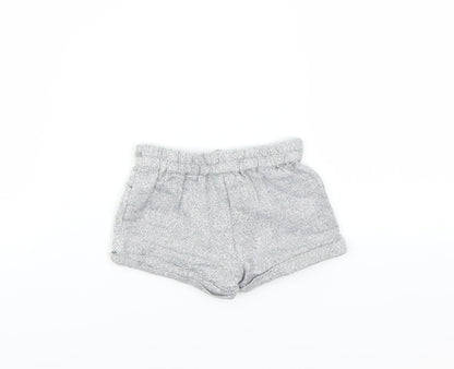 F&F Girls Grey    Trousers Size 0-3 Months  - GLITTERY