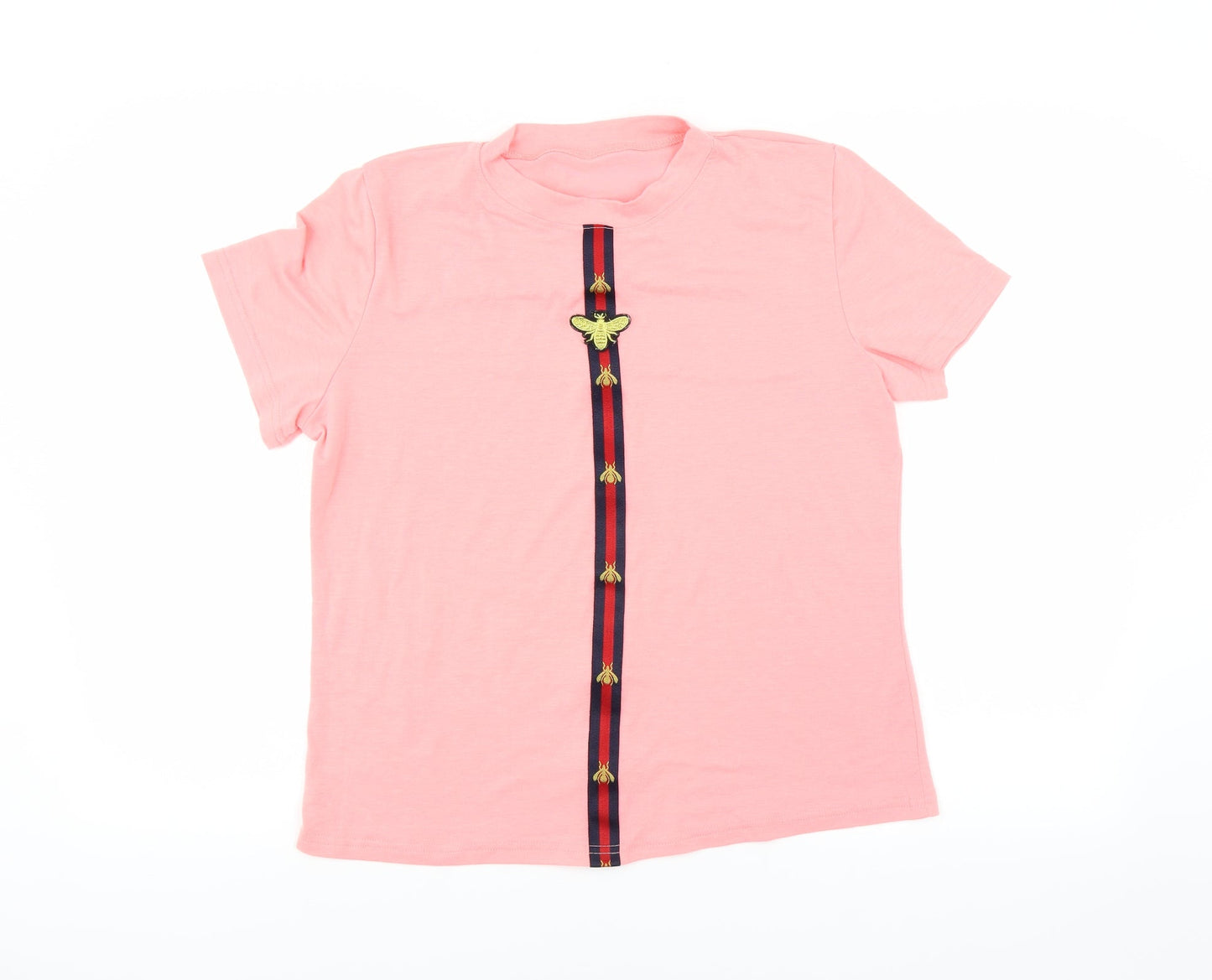Womens UK Size  Preworn Pink Basic T-Shirt