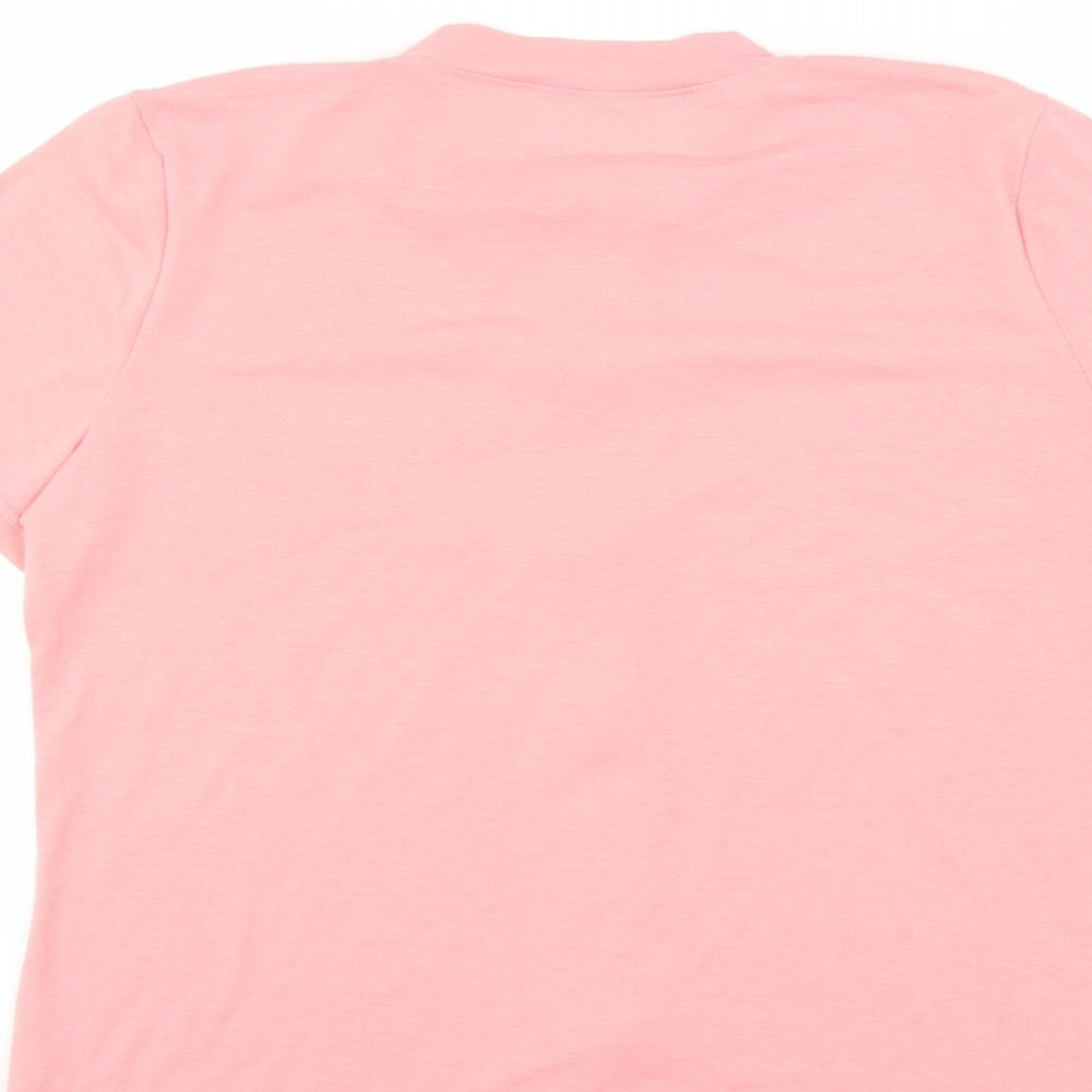 Womens UK Size  Preworn Pink Basic T-Shirt