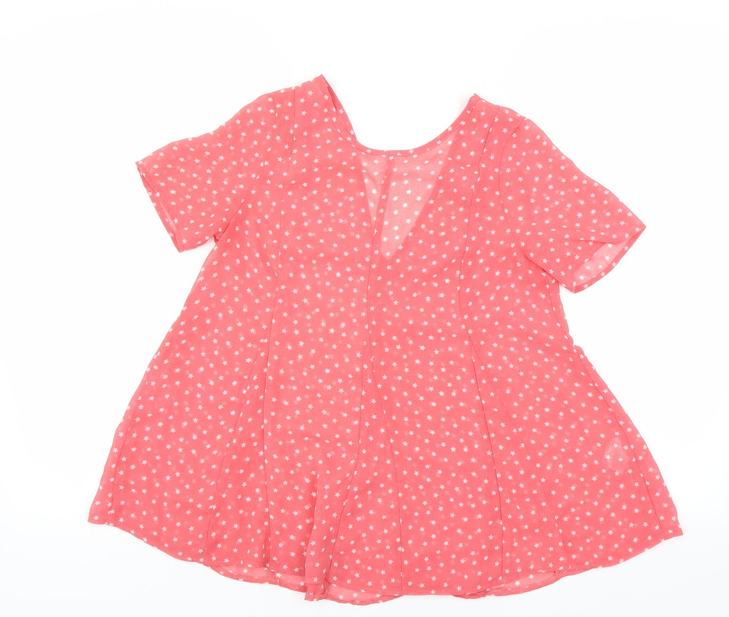 Womens UK Size 6 NEXT Pink Basic Blouse