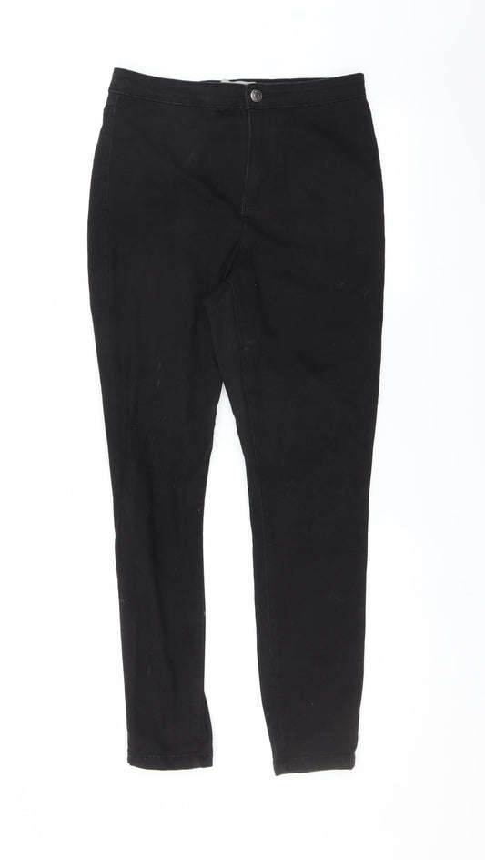Primark Womens Black  Denim Skinny Jeans Size 12 L27 in