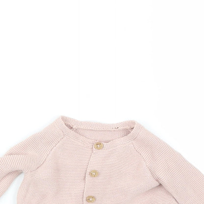 George Girls Pink   Cardigan Jumper Size 0-3 Months