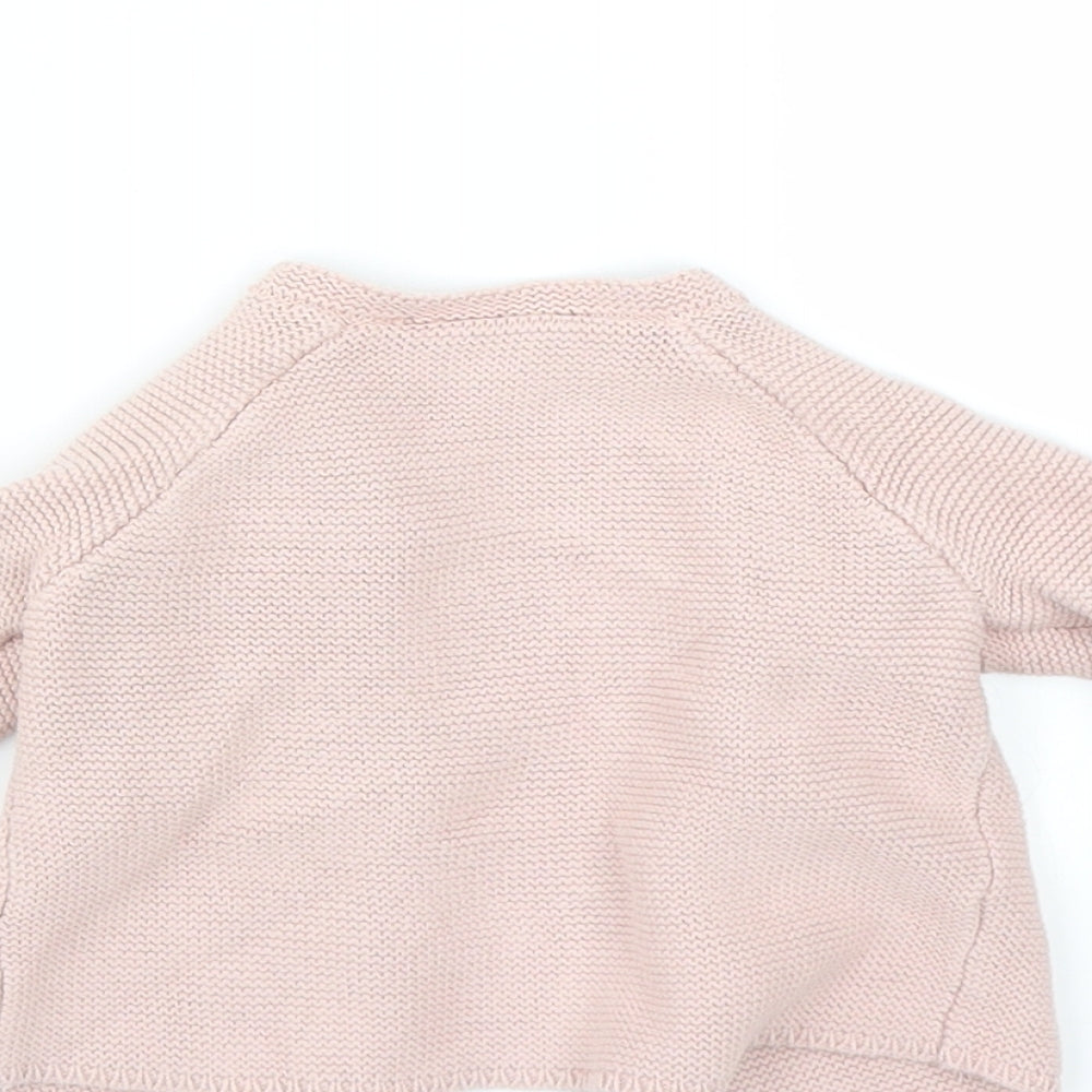 George Girls Pink   Cardigan Jumper Size 0-3 Months