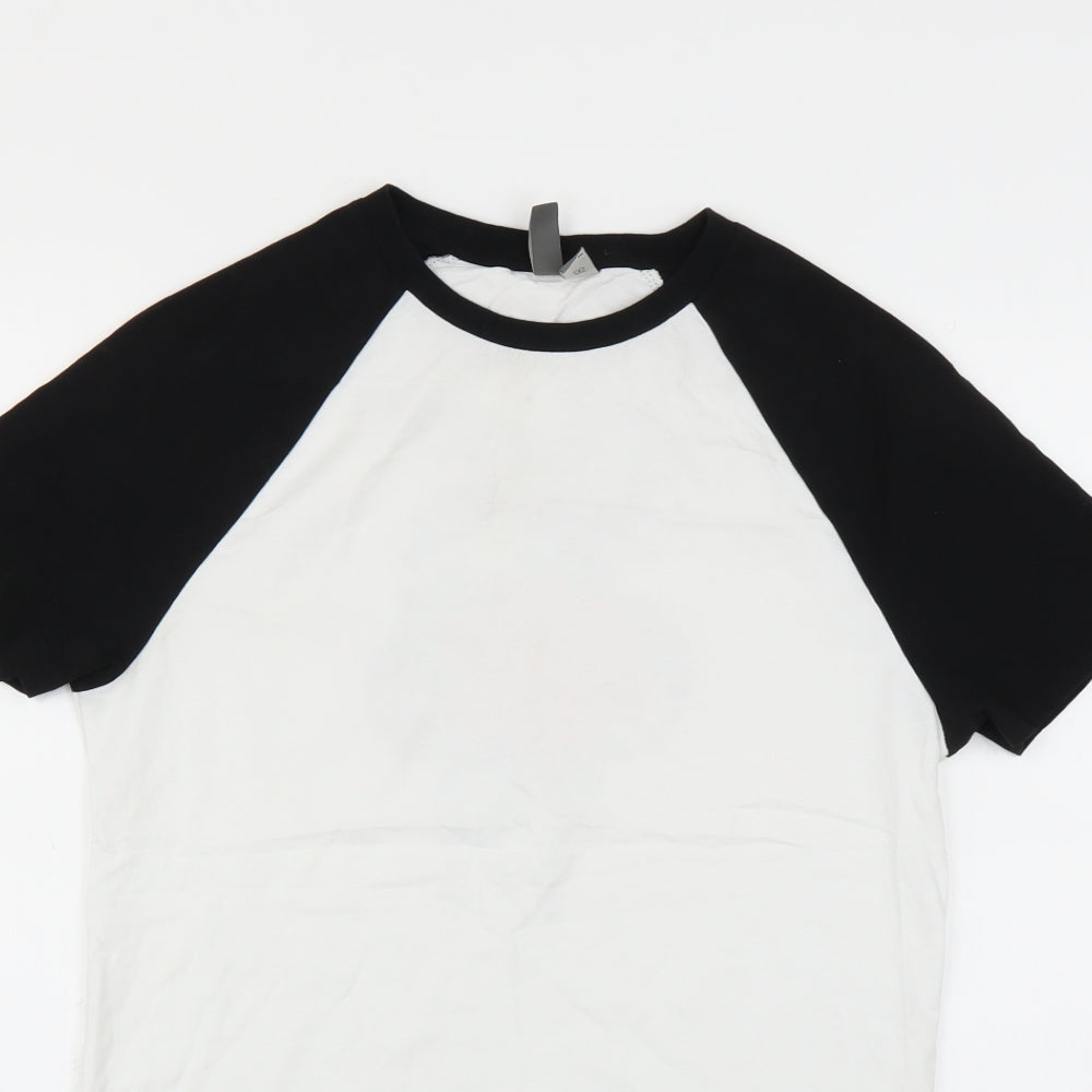 Womens UK Size 2XS ASOS White Basic T-Shirt