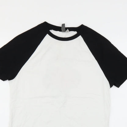 Womens UK Size 2XS ASOS White Basic T-Shirt