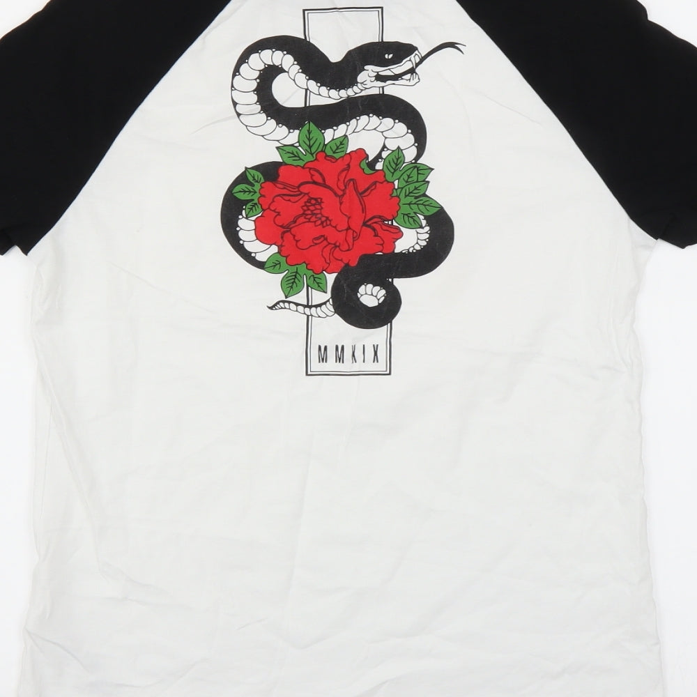Womens UK Size 2XS ASOS White Basic T-Shirt
