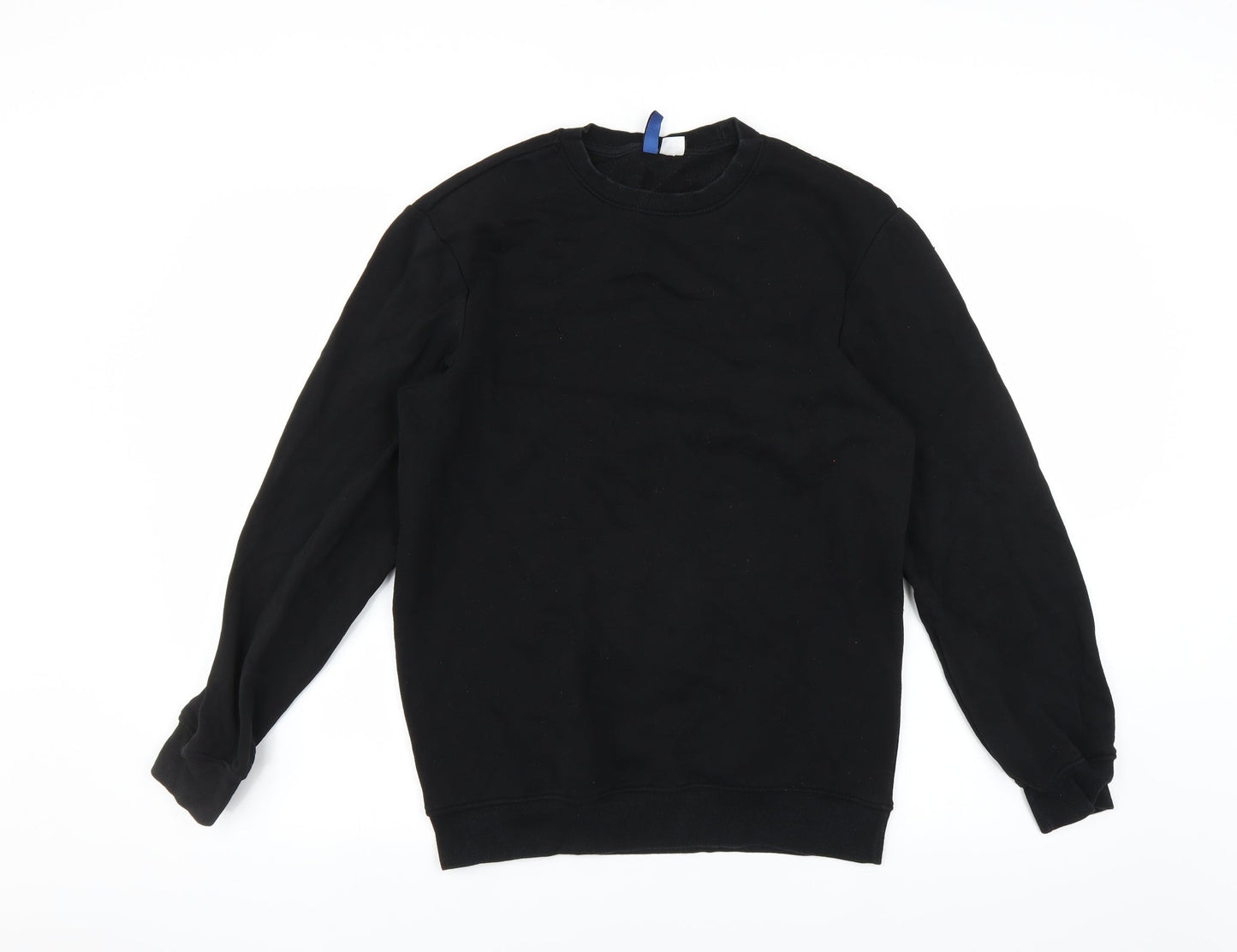 Mens UK Size XS Divided by H&M Black Pullover Sweatshirt