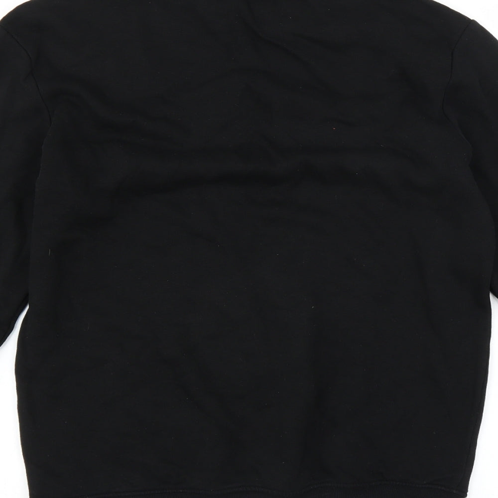 Mens UK Size XS Divided by H&M Black Pullover Sweatshirt