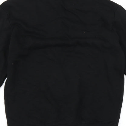 Mens UK Size XS Divided by H&M Black Pullover Sweatshirt