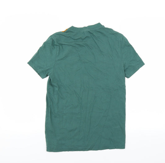 Womens UK Size 2XS ASOS Green Basic T-Shirt